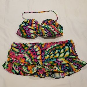 swimsuit skirt set